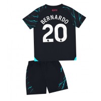 Dječji Nogometni Dres Manchester City Bernardo Silva #20 Rezervni 2023-24 Kratak Rukav (+ Kratke hlače)